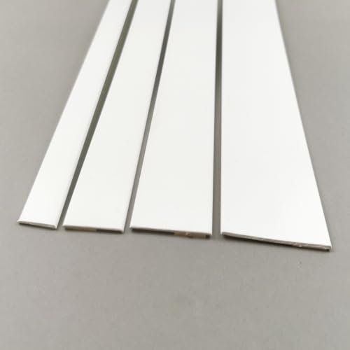 20 mm Flachleiste Abdeckleiste Flachprofil Kunststoffleiste PVC Leiste 6m Fenster