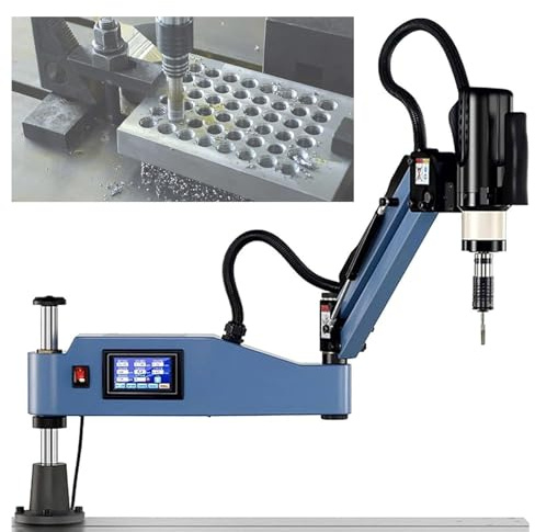 Eastnmythet Maschiatrice Elettrica con Braccio Flessibile, Filettatrice Universale 220V con Pinze di Maschiatura, Filettatrice Elettrica CNC per La Produzione di Macchinari,M3-M20