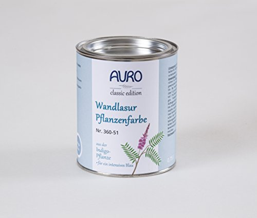 AURO Wandlasur-Pflanzenfarbe - Indigo-Blau - 0,75L