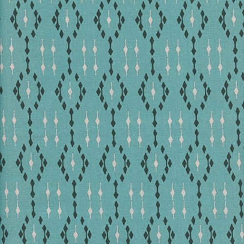 Tela GAMMA (celadón verde, negro & beige) - 100% algodón suave | ancho: 140 cm (por metro lineal)*