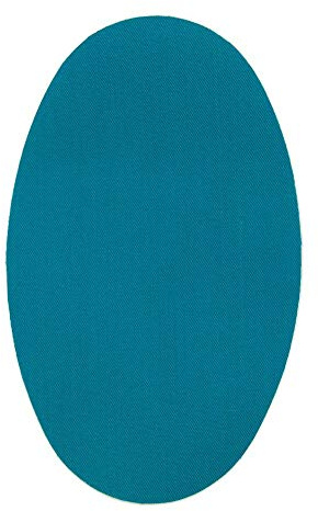 Haberdashery Online - 6 Iron-On Knee Pads Elbows for Clothes Protection & Repair, Trousers, Jackets, Sweaters, Shirts, 16x10cm, Turquoise, M