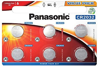 ‎Corp. Panasonic CR2032 Lithium-Knopfzelle 3 V, 225 mAh, 6 Stück