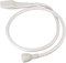 GLAMSA Shower Hose Mixer Tap Connection - Tap Attachment for Home and Salon Use - Sink Spray Attachment - Universal Fitting - 3M Diameter - White - 2M (Single Mouth)