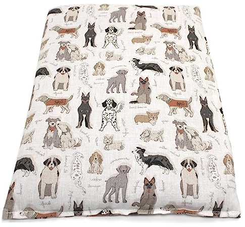Saco térmico de semillas 30x20cm (algodón orgánico perros) | Almohada térmica | Cojín de calor y frio | Cojín con huesos de cerezas