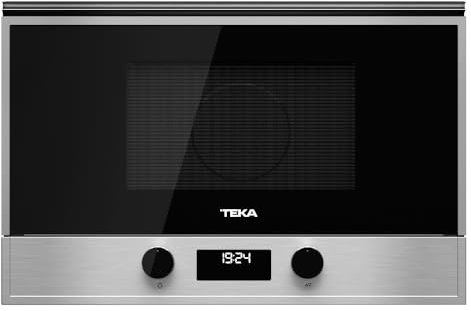 TEKA Microondas Integrable Mecánico, 22 L, 850 W, 5 Niveles de Potencia, Interior Acero Inoxidable con Base Cerámica, Temporizador 60 Min, Modelo MS 622 BI L S