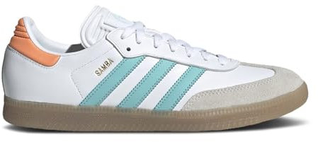 adidas Originals Samba Chaussures de football pour homme, Blanc/menthe facile/rose, 13 US