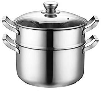MQPALZKD gryta rostfritt stål gryta hushåll gas matlagning gryta induktionsspis allmän förtjockning ångkokare