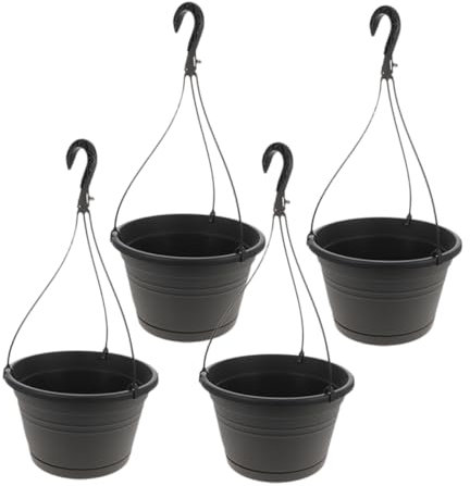Abaodam 4pezzi Fioriera Sospesa in Pp Da Per Contenitore Per Piante Con Gancio Adatto Per Ufficio Soggiorno Salotto o