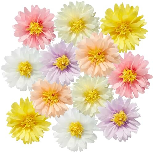 Mocrop 12 Pezzi Fiori di Carta Per Decorazioni, 30cm Pompon di Carta, Festoni Compleanno, Per Decorazioni Compleanno, Feste, Matrimoni, Battesimo, Fiori Giganti Per Allestimenti