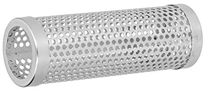 Aramox Avtagbar Röklåda med Stor Kapacitet, Cylindriskt 304 Rostfritt Stålrör för Grillning Utomhuscamping (Längd 15,3 cm*Höjd 5,3 cm [Beställningsval:)