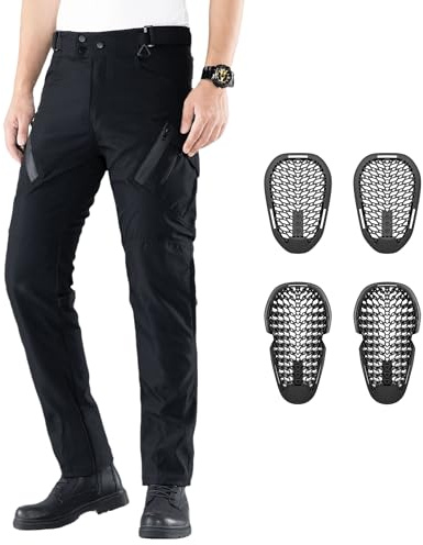 ForMTRider Pantaloni Moto con Armatura CE Livello 2, Idrorepellenti