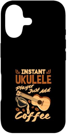 Joueur d'ukulélé instantané Juste Ajouter du café drôle caféine Coque pour iPhone 17