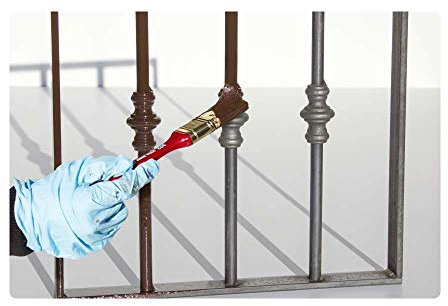 Saratoga - Pintura Gel anticorrosiva - Lista para usar sin necesidad de tratamientos preliminares - Lata de 750 ml - Color gris brillante para acabados tipo forja