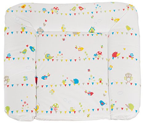 roba Folien Wickelauflage 'Waldhochzeit', weiche Wickelunterlage 85x75 cm, Baby Wickeltischauflage aus phtalatfreier Folie