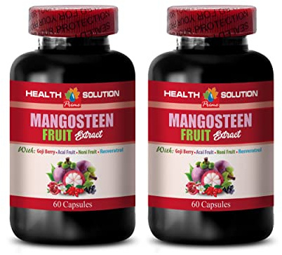 mangosteen capsules - MANGOSTEEN FRUIT EXTRACT COMPLEX WITH RESVERATROL, ACAI FRUIT, POMEGRANATE, NONI FRUIT, GOJI BERRY - Pomegranate vitamins for memory - resveratrol supplement - 2 Bottles 120 Cap