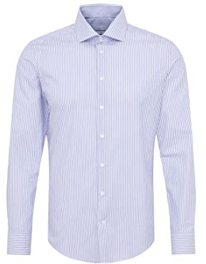 Seidensticker Chemise en Popeline à Manches Longues pour Homme Coupe ajustée - - 39 cm