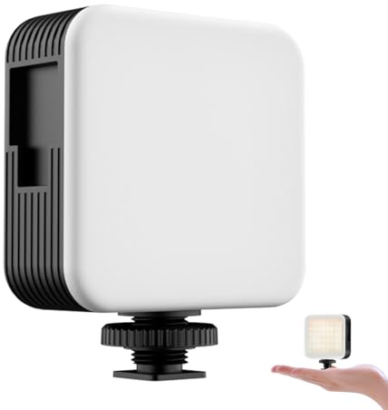 ORDRO SL-30 videokonferensbelysning, 2700K-6500K tvåfärgad ljusstyrka dimbar, CRI ≥95 och 96 lamppärlor ljus med klämma för videokonferenser med 3 kalla skor för fotografering, streaming, vloggning