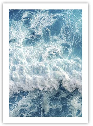 Decorativi Stampa da Parete 50x70cm Poster da Parete mare onda oceano Cucina Decorazione Murale Wall Art Senza Cornice Quadri Moderni Soggiorno Camera da Letto Grafica Immagini - P2XPA50x70-4067