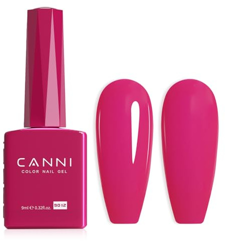 CANNI UV Negellack Natur Dunkelrosa Gellack Gel UV Nail Art Klassischer und All MatchStil Soak Off Gelnagellack für UV Lampe