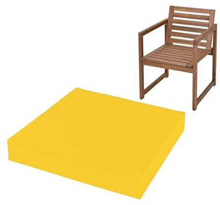 IJQXLA Cuscini per sedie da Giardino Impermeabili 16 x 18 (40 x 45 cm) Cuscini per sedie Impermeabili Spessi Imbottitura per Seduta in Schiuma per Cucina Sala da Pranzo Soggiorno e Giardino