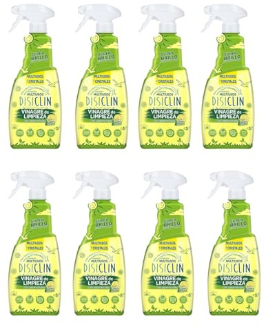 Disclin Vinagre de Limón en Spray Pack de 6 | Limpieza Natural Multiusos | Elimina Olores y Desinfecta | Ecológico, Seguro para el Hogar | 750ml/u