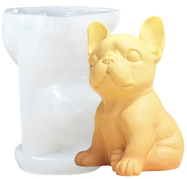 Moules À Silicone en Forme D'animal - Moule pour Bougie de Chat Chien - Moules Résine Époxy Réutilisable,Facilement Amovible pour Les Débutants pour La Fabrication Bougies, Sculpture de Plâtre, Savon