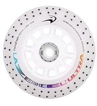 Flying Eagle LazerWheelz Ultra - Ruedas de patinaje en línea con luz LED para interiores/exteriores, paquete de 6 ruedas de 100 mm con cambio de color + chispa, dureza 88A, luces LED para reemplazo de