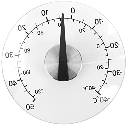 EMUKOEP Hemtermometer, Exakt Temperaturmätare för Inomhus och Utomhus, Fönstertermometer för Temperaturmätning