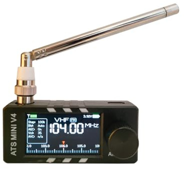 Upgraded ATS MINI V4 Radios, SI4732 Pocket Shortwave Radio, Portable AM/FM/LSB/USB Full Band Receiver, with Built-in Headphone Amplifier, Speaker and Hi-Z, Small am fm Radio Receiver