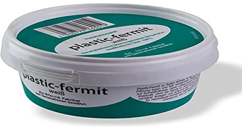 Plastic-Fermit weiß, Dauerplastische Dichtungsmasse, temperaturbeständig bis über 100°C (500g Dose)