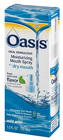 Oasis Moisturizing Mouth Spray for a Dry Mouth, Mild Mint Flavor, 1 FL OZ - 5 Pack