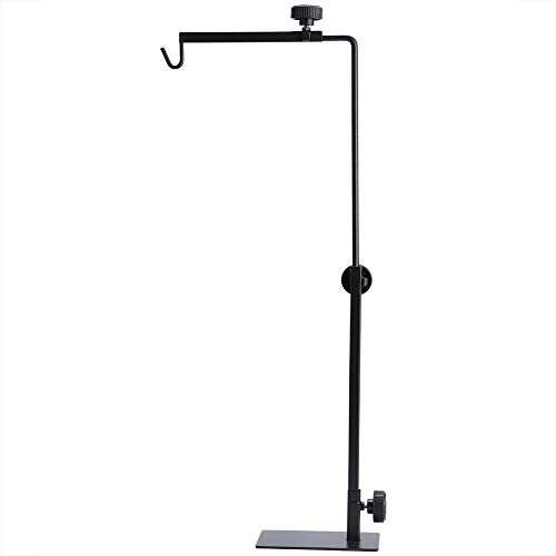 Tnfeeon Support de Lampe pour Reptiles, Hauteur Réglable 40-64 cm, Largeur 22-30 cm, pour Terrarium