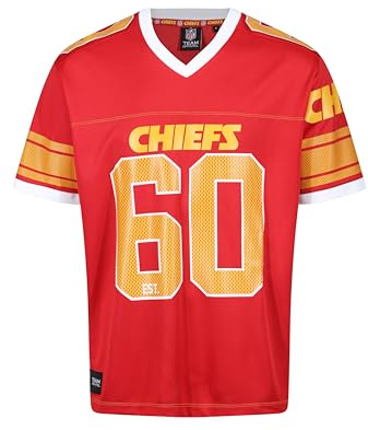 Recovered Kansas City Chiefs Red NFL Oversized Jersey Trikot Mesh Relaxed Top - XL