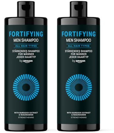 by Amazon - Champú Fortifying Men, 2 x 400 ml