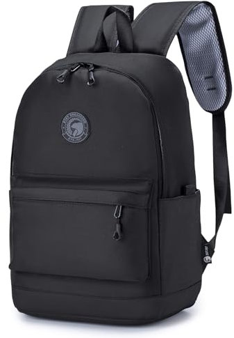 SUCIKORIO 40x30x20cm Wizzair Rucksack Handgepäck Flugzeug, Wasserdicht Oxford Reiserucksack Damen Herren Modern und Elegant Travel Rucksack für Reisen, Eurowings, Dunkelschwarz