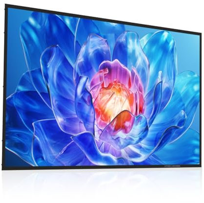 ULTIMEA E-ALR Pantalla de Proyector de 100 Pulgadas, Pantalla de Proyector ALRS 80% 2.0 Valor de Ganancia para Exterior Luz de Día 4K HD Pantalla Plateada, Pantalla de Cine Portátil, Photon 100