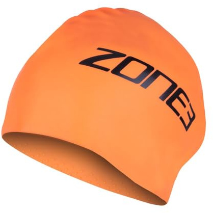 ZONE3 Extra Long Hair Swim Cap SA24XLCAP113 - Hi-Vis Orange