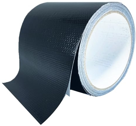 KAIHENG Awning Waterproof Repair Tape, 4IN x 20FT Heavy Duty Outdoor Canvas Tarp Patch Kit, for Tent, Boat Covers, Canopy, Sail Tape, UVproof, Black