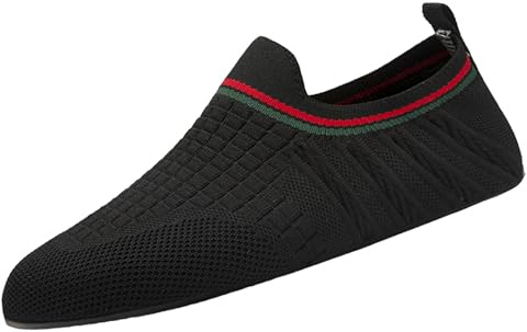 vejtmcc Lightweight Slip On Indoor For Men Women House Slippers Barefoot Non Slip Home Yoga Shoes Shoes For Narrow Feet Men, black, 9 UK
