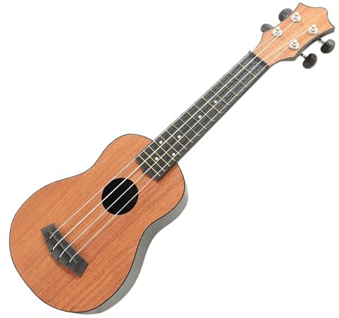 Zerodeko Ukelele para Principiantes de Madera 4 Cuerdas, Instrumento Musical Soprano Adecuado para Práctica y Educación Musical en Niños