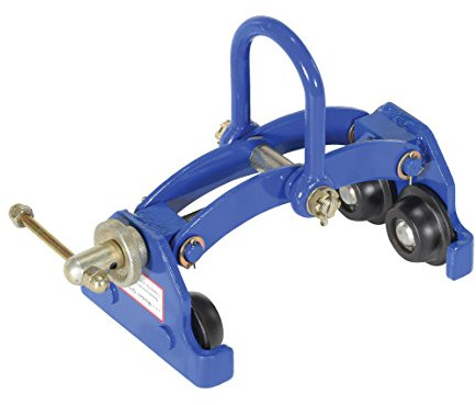 Vestil QIT-4 Steel Quick Install Manual Trolley 6-3/4 In. x 14-1/8 In. x 12 In. 4000 Lb. Capacity Blue