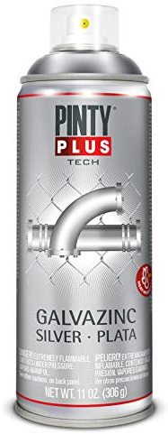 Pintura en spray PINTYPLUS TECH 520 Galvazinc Plata G150