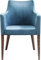 Kare Design Armlehnstuhl Mode Velvet Petrol, Moderner, Bequemer Esszimmerstuhl, Gepolsterter Essstuhl, XXL Esszimmerstuhl, blau, 87x60x70cm (H/B/T)
