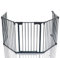LCP Kids Barrière de Sécurité Extensible Cheminée Grille de Protection avec 1 Porte et 4 Panneaux Longueur Totale 295 cm