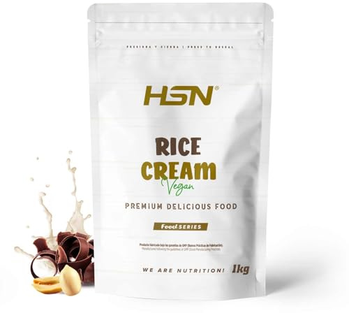 Crème de Riz de HSN | Rice Cream | Bouillie de Riz Sans Sucre | Texture Extra-Crémeuse et Douce | Non-OGM, Végétalien, Apte pour Coeliaques et aux Intolérants au Lactose | Chocolat-Cacahuète | 1 Kg