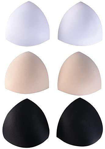 3 Paar BH Einlagen, BH Insert Pads, Abnehmbarer Sport Push-up Pad, für Badeanzug und Bikini