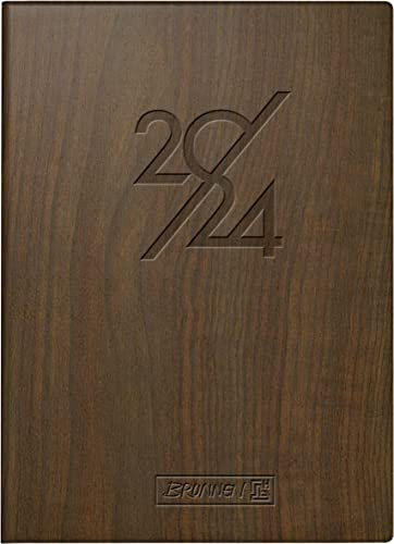 BRUNNEN Tageskalender „Nature“ Modell 736 2024 1 Seite = 1 Tag Blattgröße 10 x 14 cm braun