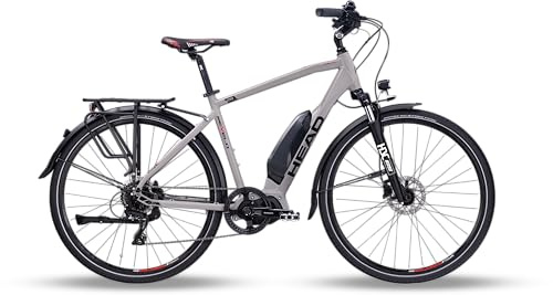 HEAD Unisex - Adult E Revelo 1.0 E Trekking Bike, Matt Grey/Red, 59