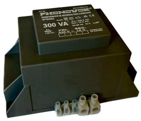 Transformador Pool 300VA 230/12V 50-60Hz. IP-00 Regleta TP30300 PHONOVOX