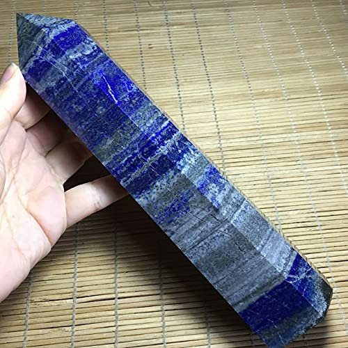 DQFOCPHHAA Natural Lapis Lazuli Pillar Home Furnishing CrystalCrystal Stone Natural Stones LIUZIIHAYIN (Size : 500-550g)